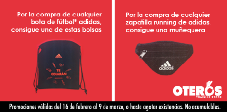 Promoción Adidas en Oteros Training Store